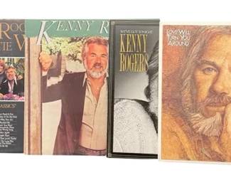 Assortment of Vintage Country Pop Rock Vinyl LPs Kenny Rogers