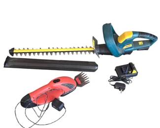 Cordless Garden Tool Lot Hedge Trimmer And Shears
