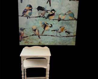 Bird Wall Hanging Bedside Table