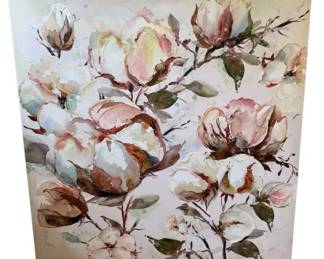 Large Wrapped Canvas Floral Impressionist Wall Art