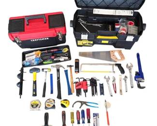 Ultimate Homeowner Starter Tool Lot Craftsman DeWalt Toolboxes Essential Hand Tools