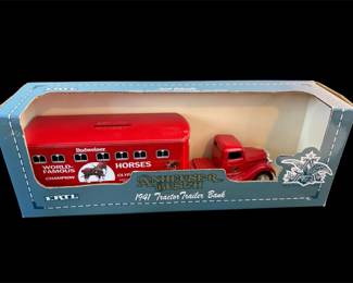 1941 Anheuser Busch Tractor Trailer Bank In Box