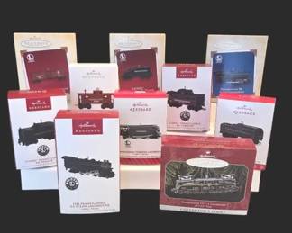 Hallmark Keepsake Lionel Pennsylvania Railroad Train Ornaments DieCast 10pc.