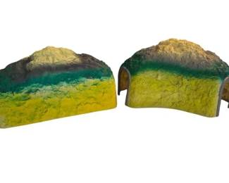 Pair Of Lionel OGauge Model Train Mountain Tunnels