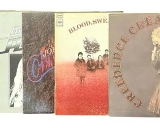Assortment of Vintage Rock Vinyls