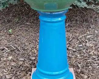Outdoor Clay Stand With Planter
