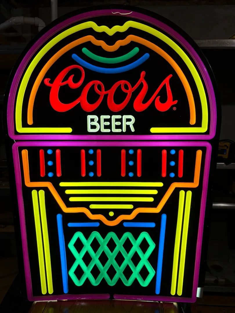 01 1987 Coors Jukebox Fluorescent Sign