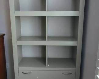 Warm Grey Storage with Cubicles and Drawers