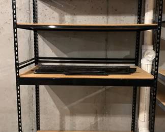Metal  Plywood Shelving Unit