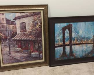 Golden Gate Bridge and Bistro Art
