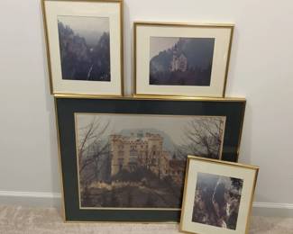 Moody Castle In The Mountains Prints