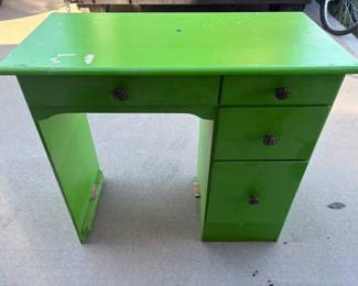 Painted Lime Green Desk