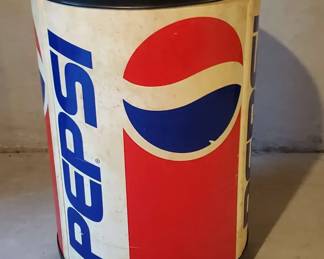 Pepsi Barrel Dispenser On Wheels
