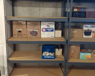 Metal and Plywood Shelves 2 Qty