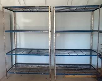 2 DuraSpan Metal With Coated Wire Commercial Shelving Units