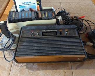  03 Atari Game Console and Games