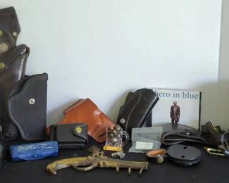 Helmet, Holsters, Binoculars and More