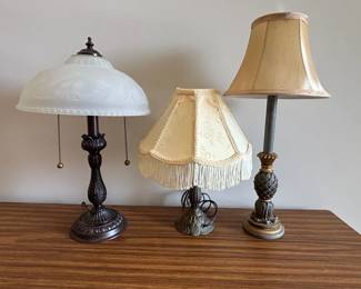 Metal and Resin Table Lamps