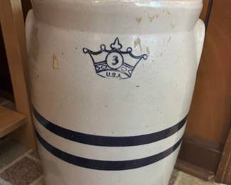 Stoneware butter churn