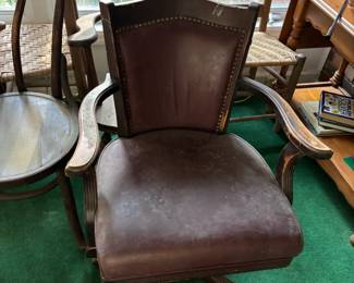 Vintage leather office chair