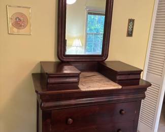 Empire dresser with mirror