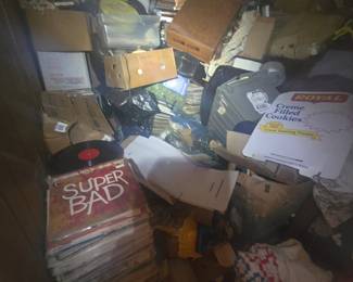 another room of vinyl to be sold live at auction!