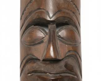 Vintage HandCarved Wooden Tiki Wall Mask