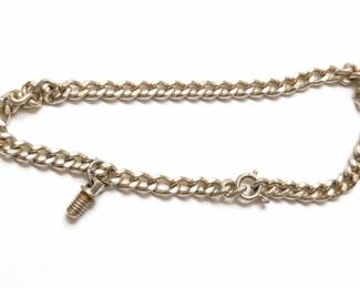 Vintage Sterling Silver ScrewCap Charm Bracelet