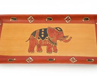 Pier Imports Elephant Motif Serving Tray