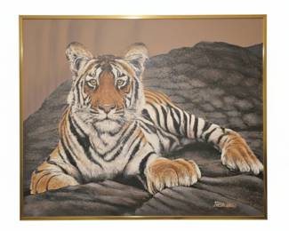 Janson Turner Tiger Oil Painting