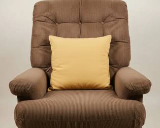 Brown Corduroy Manual Recliner