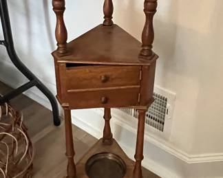 Antique Shaving Stand/Wig Basin