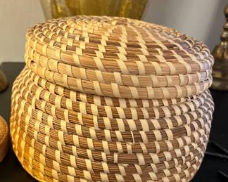 Sweet Grass basket & Lid