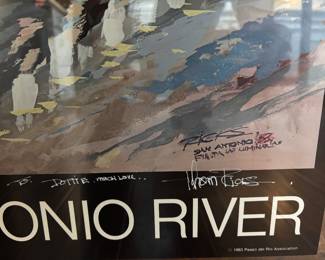River print signed by Thom Ricks 