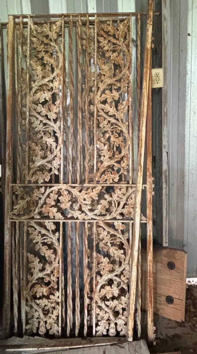 Ornamental cast iron gates