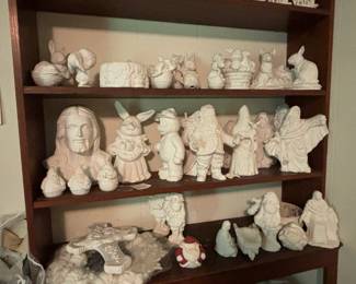 bisqueware: ceramic pottery ready for paint