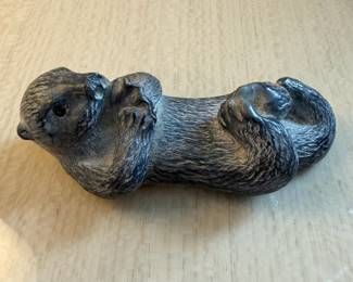 C104 - $10. Wolf Original Sea Otter Soap Stone Sculpture.