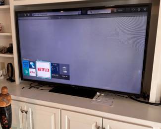 C142 - $250. Samsung 65" Smart TV. UN65J6200. Manufactured Dec. 2015. No issues! It's big and works great! No dead spots on the screen.