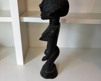 C77 - $45. African Senufo Hand Carved Wood Female Fertility Figure. Measures 21.5" Tall
