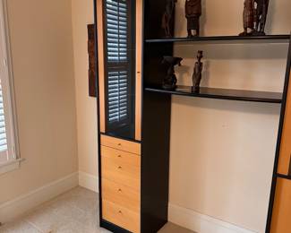 C8 - $100. 3 Piece Media Cabinet in good condition. Measures 97" x 18.5" x 75" tall.