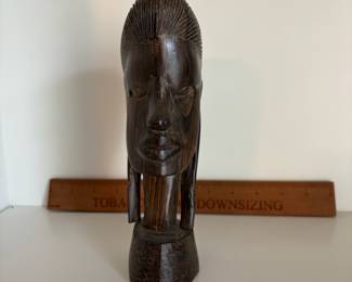 C48 - $40. African Tribal Hand Carved Bust. Measures 7.75" Tall