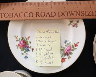 C24 - $100. Crown Staffordshire Bone China.