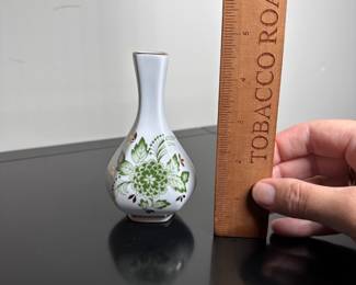 C32 - $8. Hollohaza Hungary Bud Vase. Measures 4.5" tall. No issues noted.