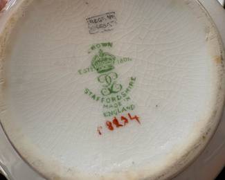 C24 - $100. Crown Staffordshire Bone China.