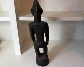C77 - $45. African Senufo Hand Carved Wood Female Fertility Figure. Measures 21.5" Tall