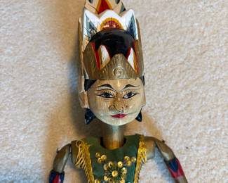 C90 - $20. Vintage Asian Marionette Stick Puppet. Measures 24" Tall
