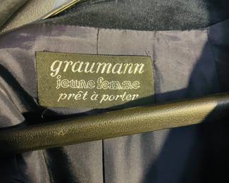 C166 - $50. Vintage Graumann Jeune Femme Jacket. 20.5" pit to pit. 24" long.