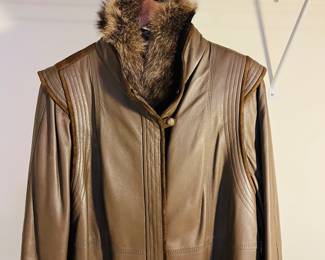 C167 - $80. Vintage Stadick Modelle Winter Leather Jacket.