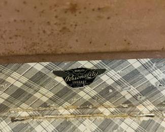 C162 - $75. Set of "Quality Personality Luggage". Both are in good vintage condition.