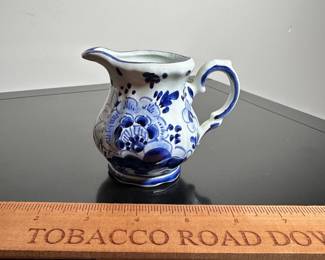 C38 - $8. Delfts Holland Creamer. 3.25" tall.